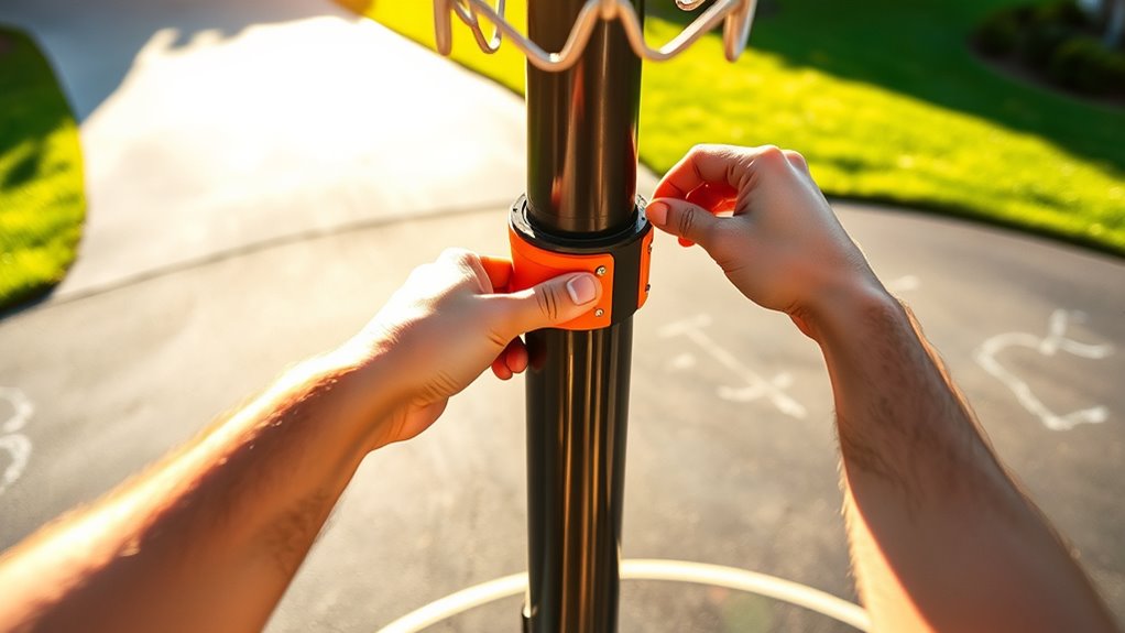 adjust height securely properly