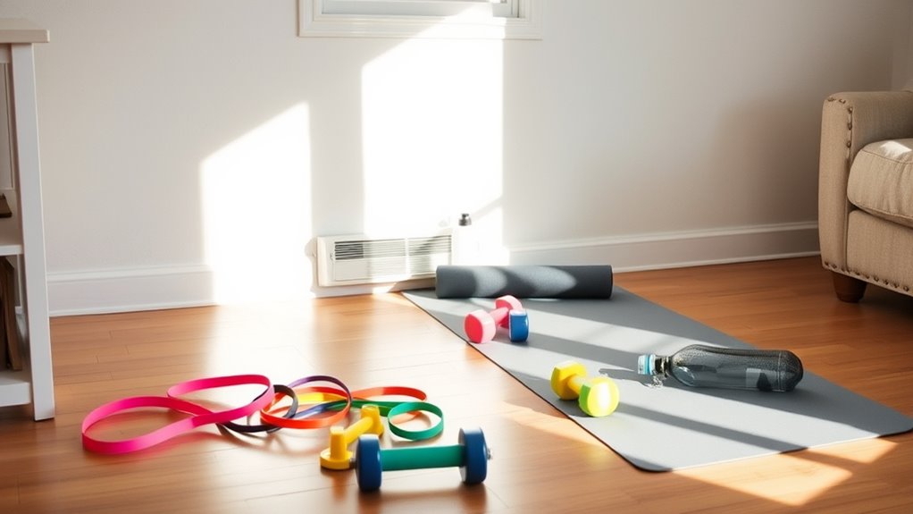 affordable home workout setup