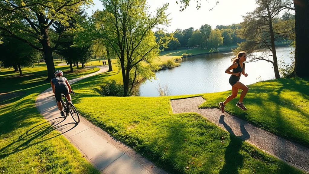 compare cycling and running