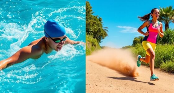 compare swimming and running