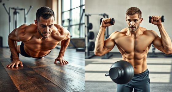 comparing bodyweight and weights