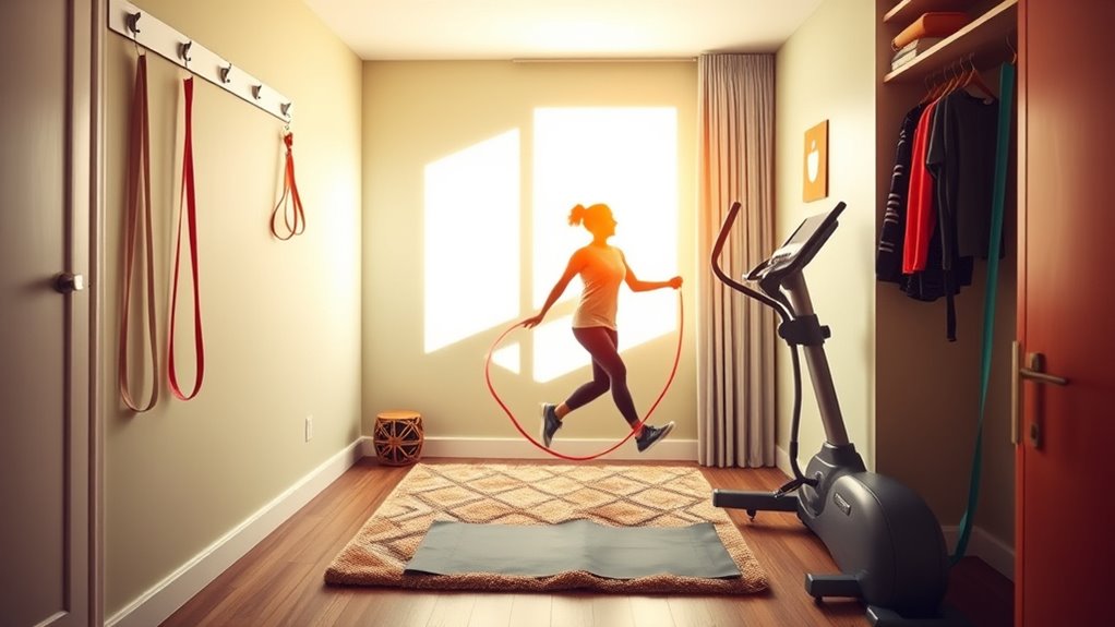 creative space saving cardio activities
