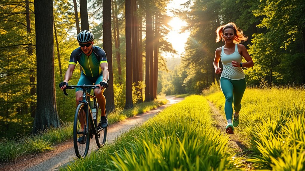 cycling and running benefits