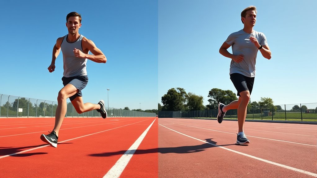 differences between running and jogging