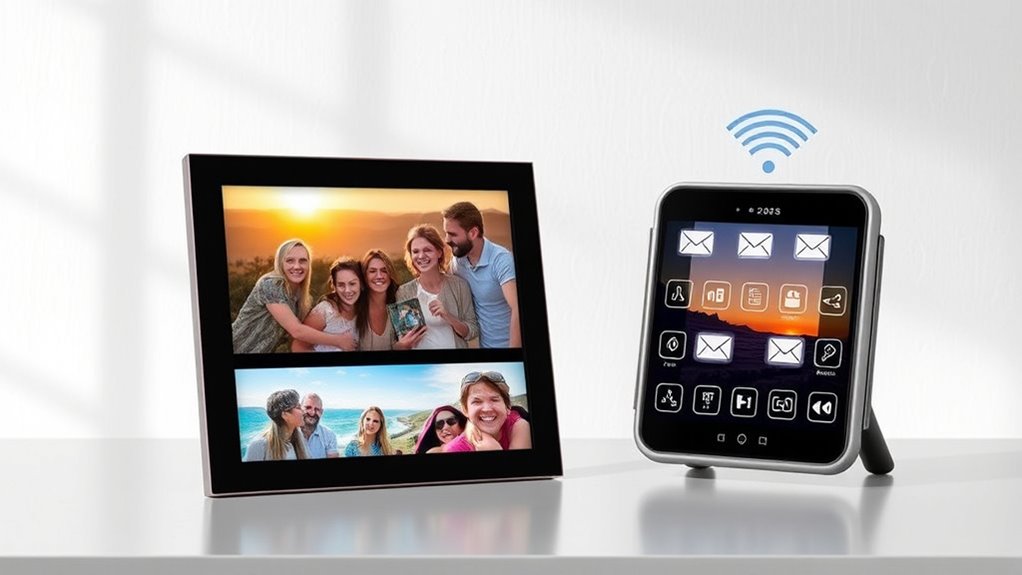 email compatible digital photo frames