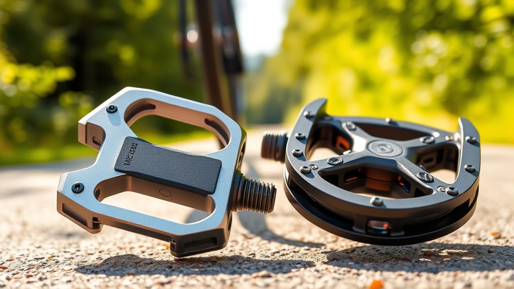 flat pedals are beginner friendly