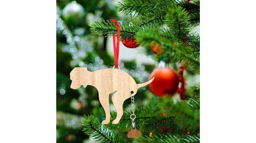 funny dog christmas ornament