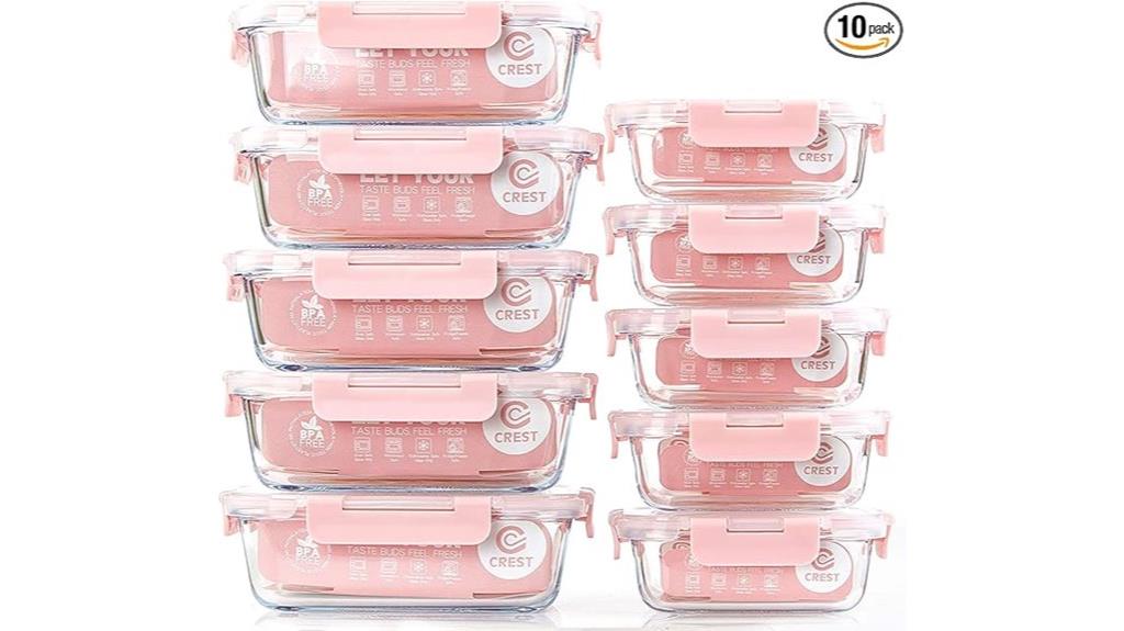 glass meal prep containers