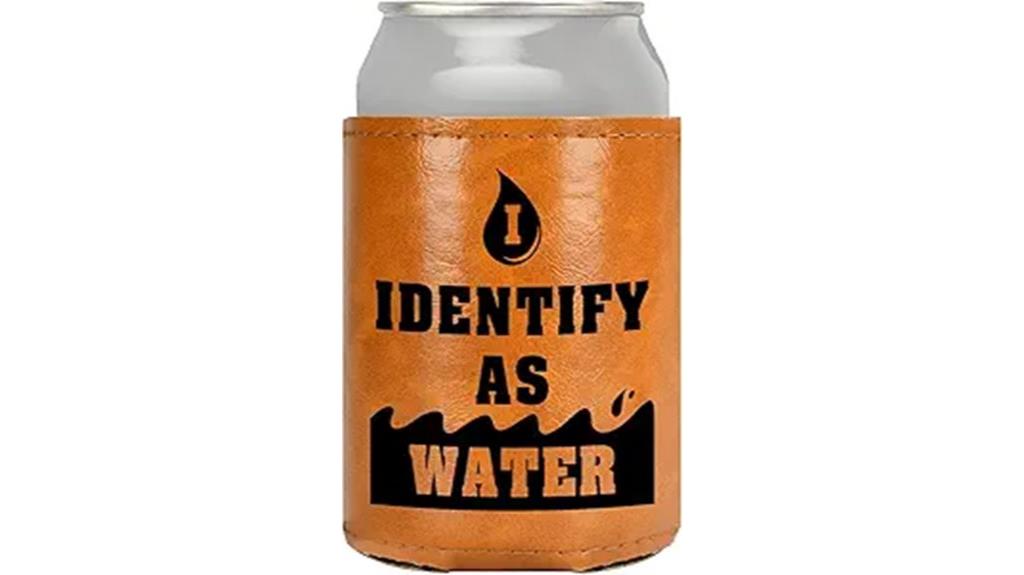 leather insulated drink holder