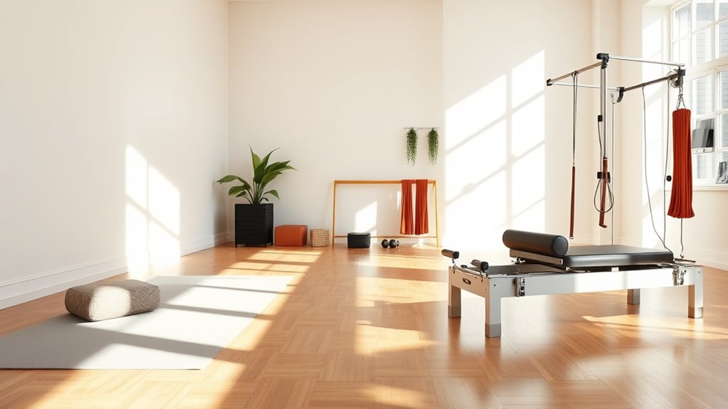 minimal equipment spacious area