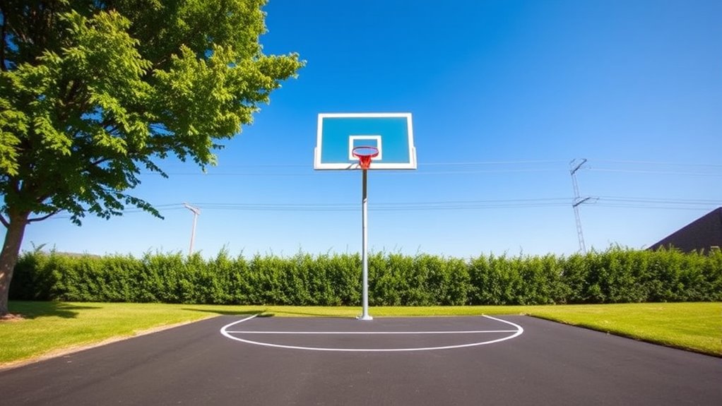 optimal basketball court placement