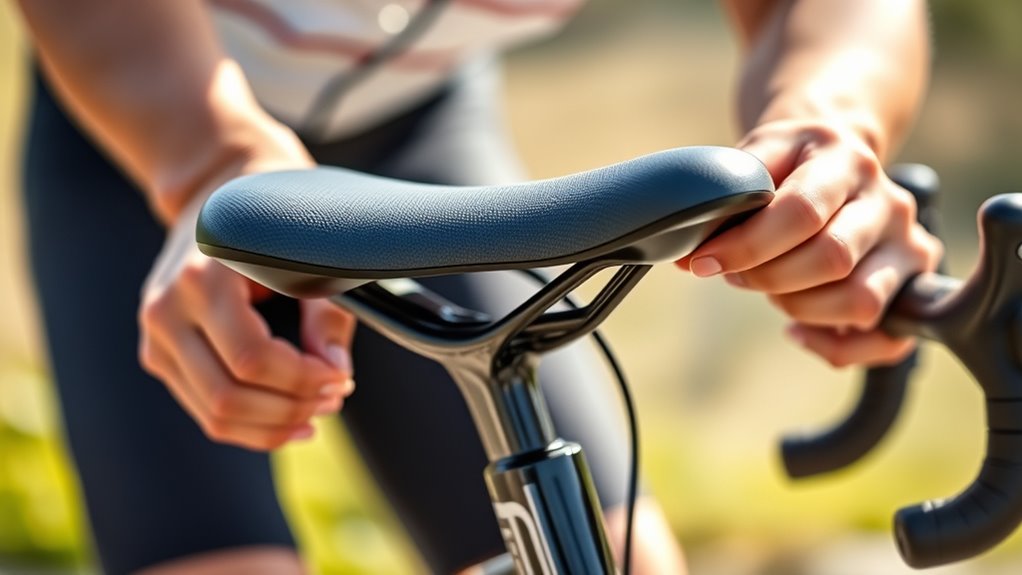 optimize saddle tilt and position