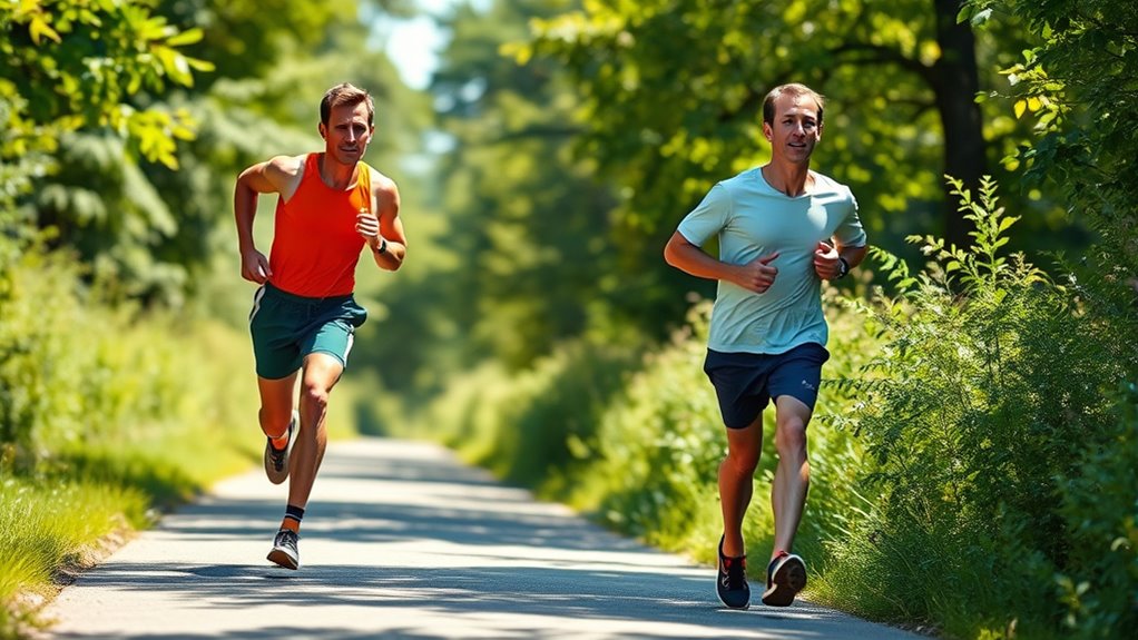 running faster than jogging