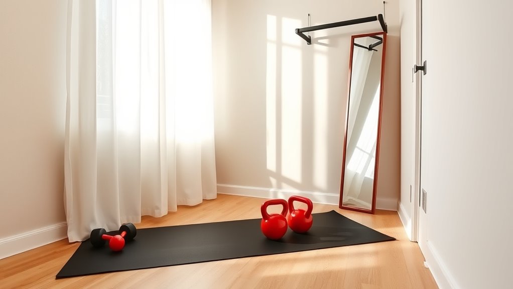 small apartment gym setup