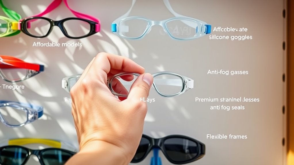 swim goggles price features