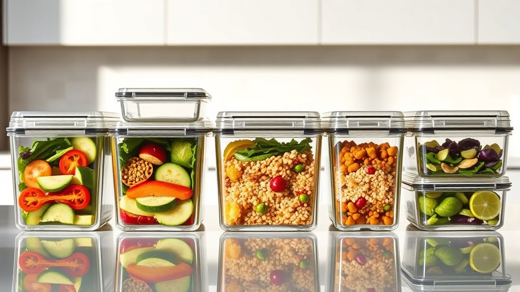 top glass meal containers