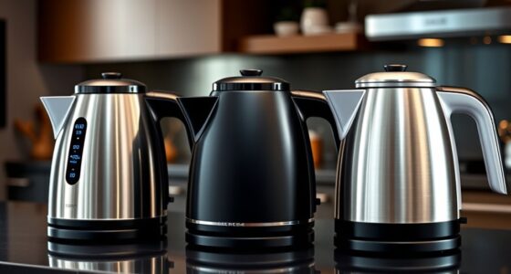 top temperature controlled electric kettles