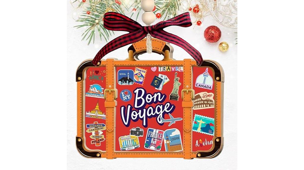 travel luggage hanging ornament