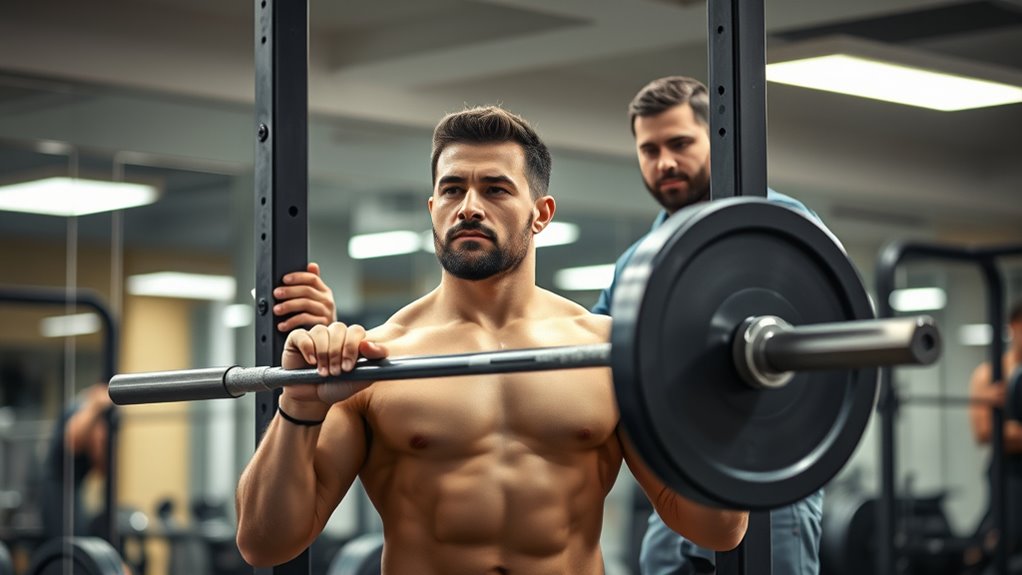 use spotters when lifting