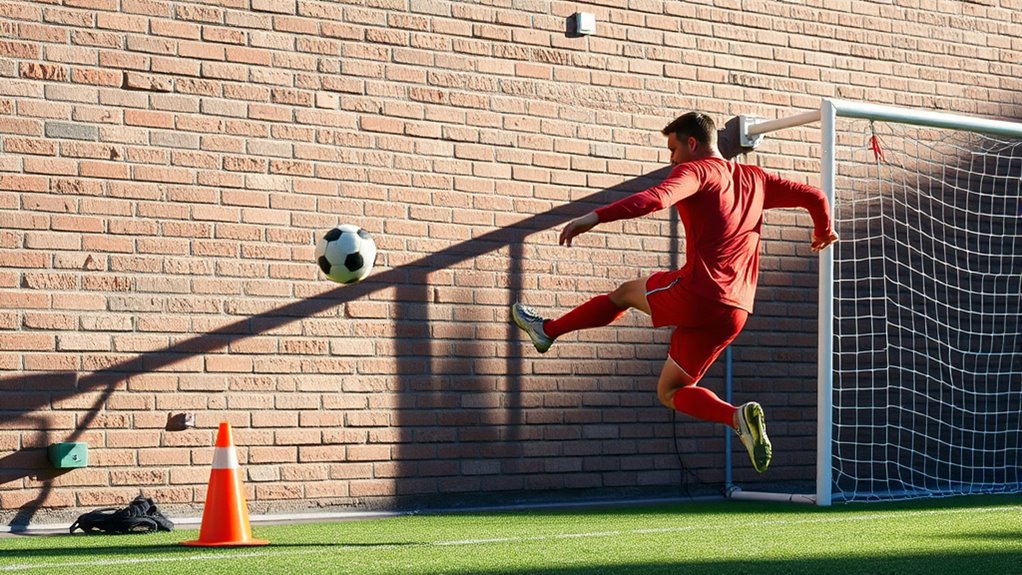 wall ball shooting practice