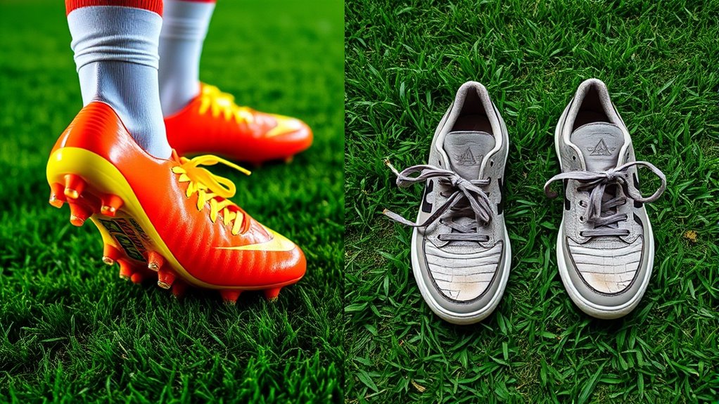 cleats versus regular shoes