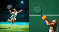 comparing badminton and tennis