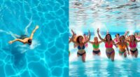 comparing swimming and water exercise