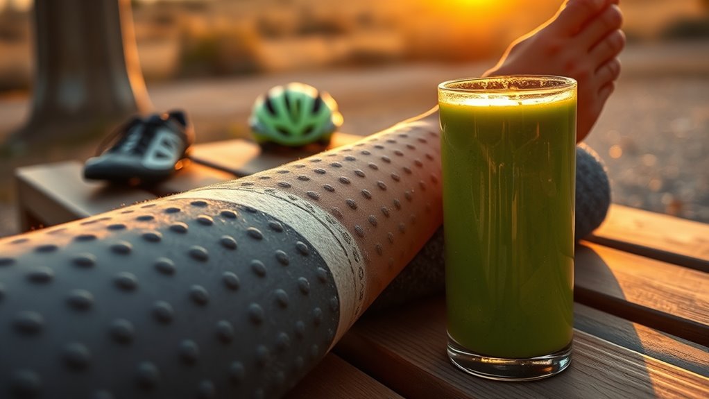 cycling muscle soreness recovery