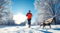 stay warm during exercise