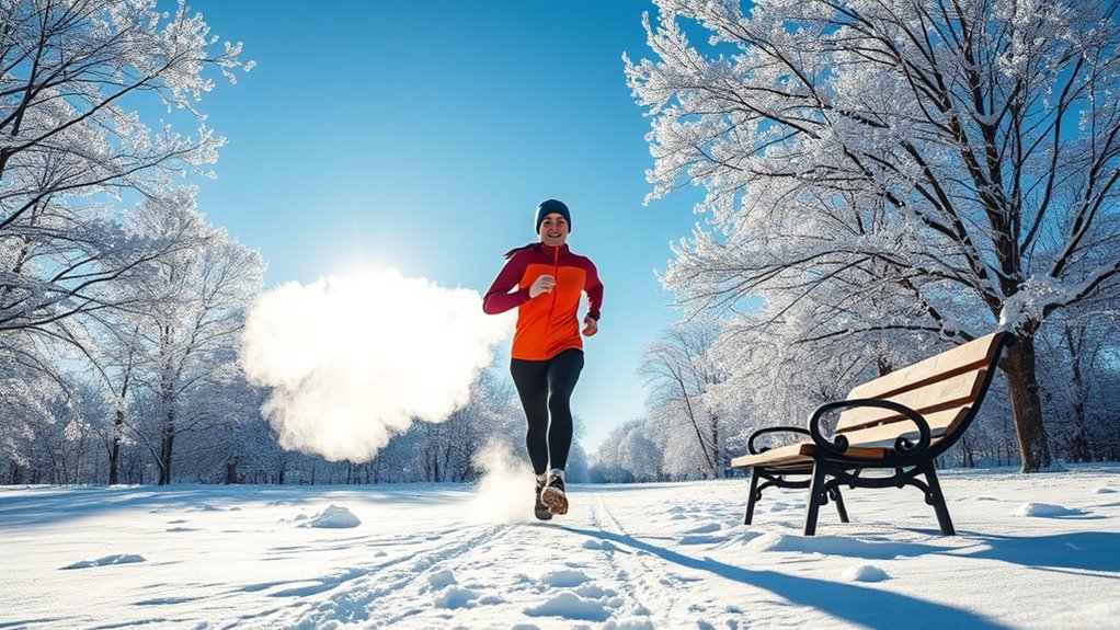 stay warm during exercise