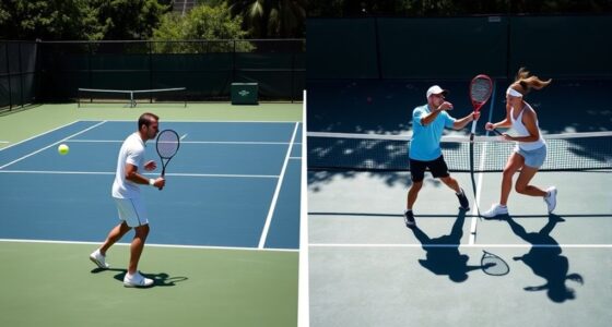 tennis singles vs doubles