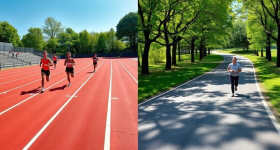 track vs road running