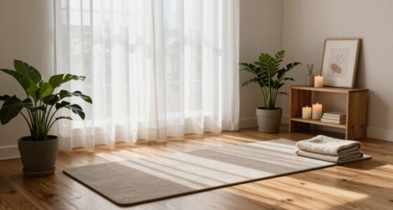 affordable home yoga setup