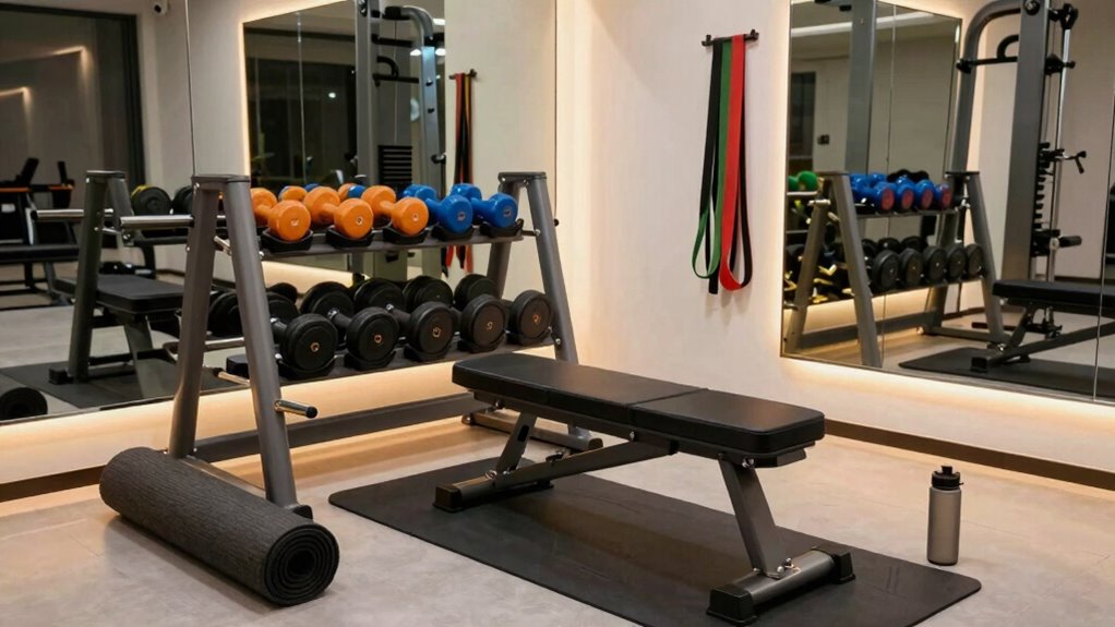 affordable organized home gym