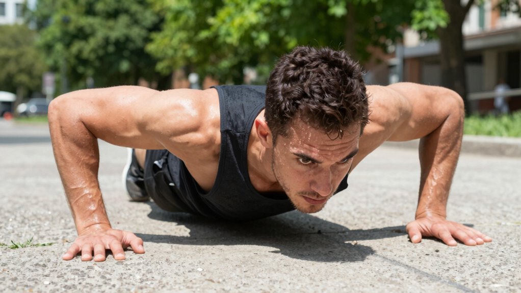 balanced push up training routine