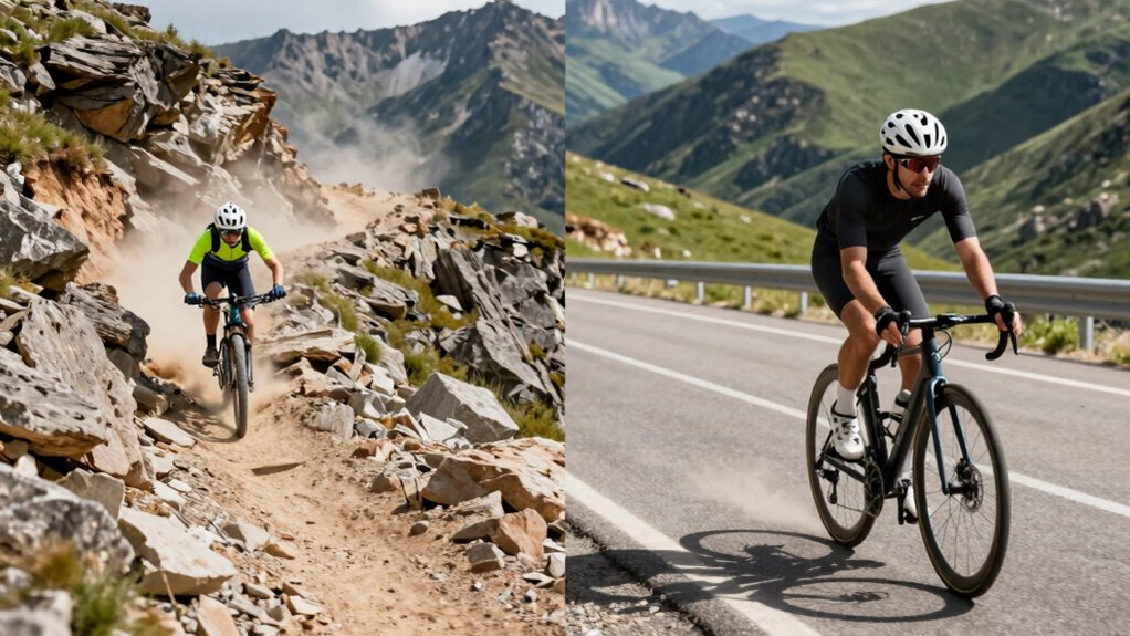 comparing cycling difficulties