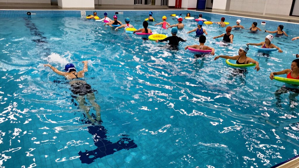 comparing swimming and water aerobics