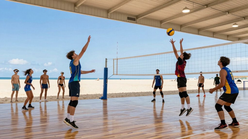 indoor vs beach volleyball