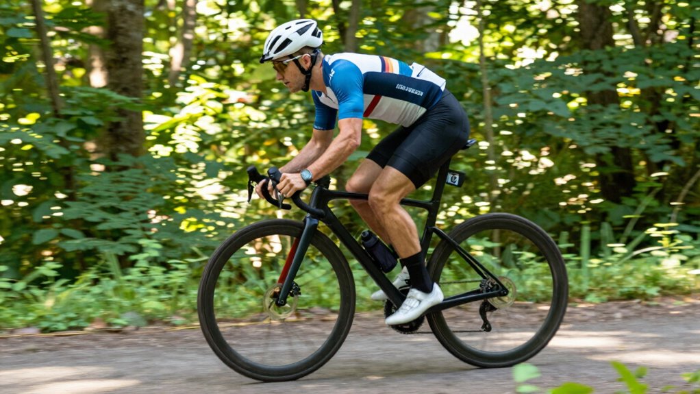 maintain steady cycling rhythm