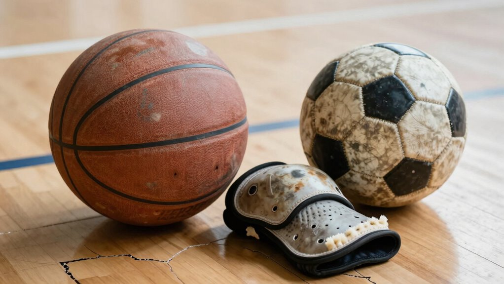 replace worn sports gear regularly