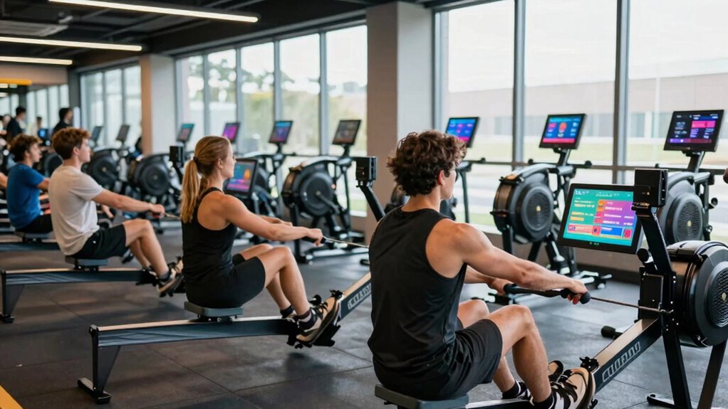 smartphone integrated rowing machines