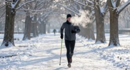 stay warm while running