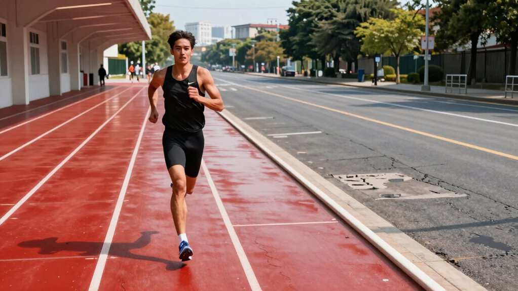 track vs road running