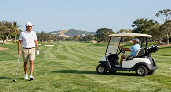 walking versus golf cart
