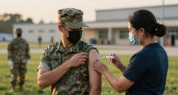 Military requiring flu vaccines for recruits as Air Force base deals with outbreak