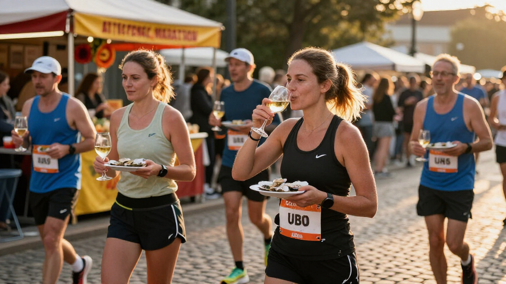 At This French Marathon, Runners Make Pit Stops For Wine And Oysters