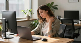 Three Of The Best Exercises For Tech Neck—and You Can Do Them All At Your Desk